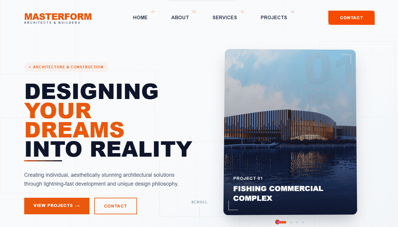Masterform Architects Website